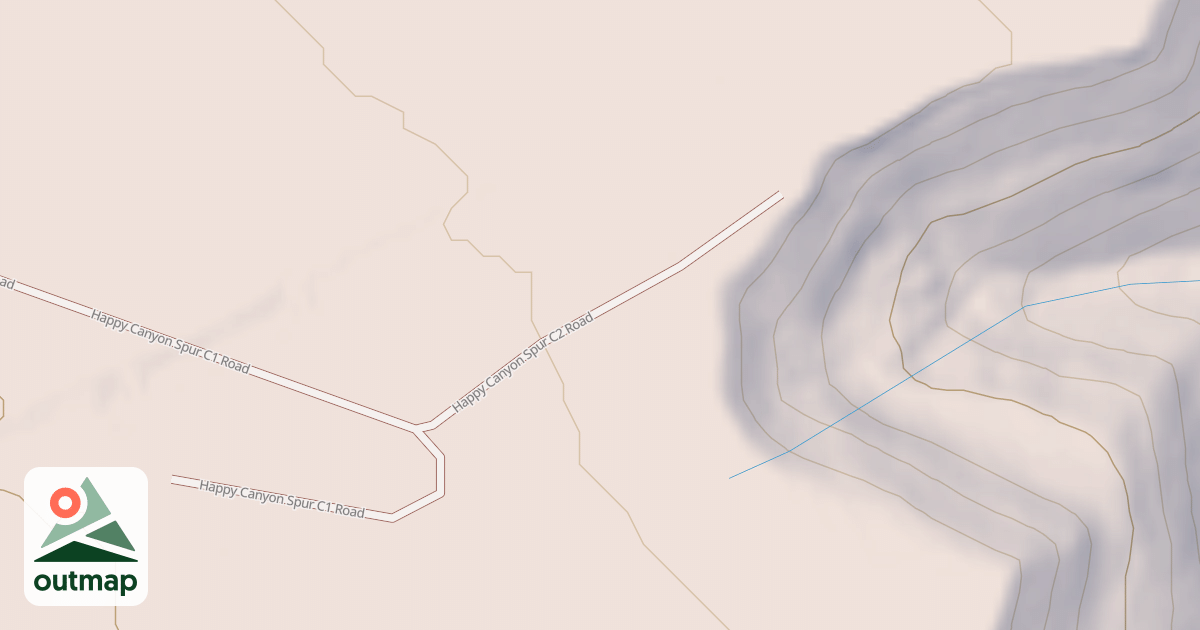 Map of HAPPY CANYON SPUR C2