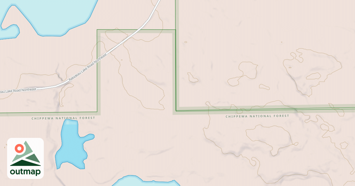 Map of RABIDEAU LAKE ROAD SPUR 2577