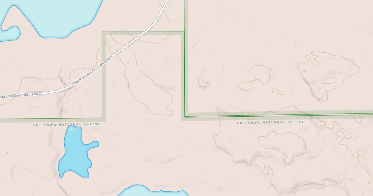 Map preview of RABIDEAU LAKE ROAD SPUR 2577