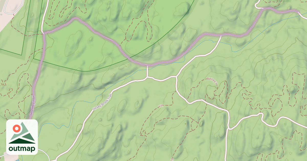 Map of Boundary Trail