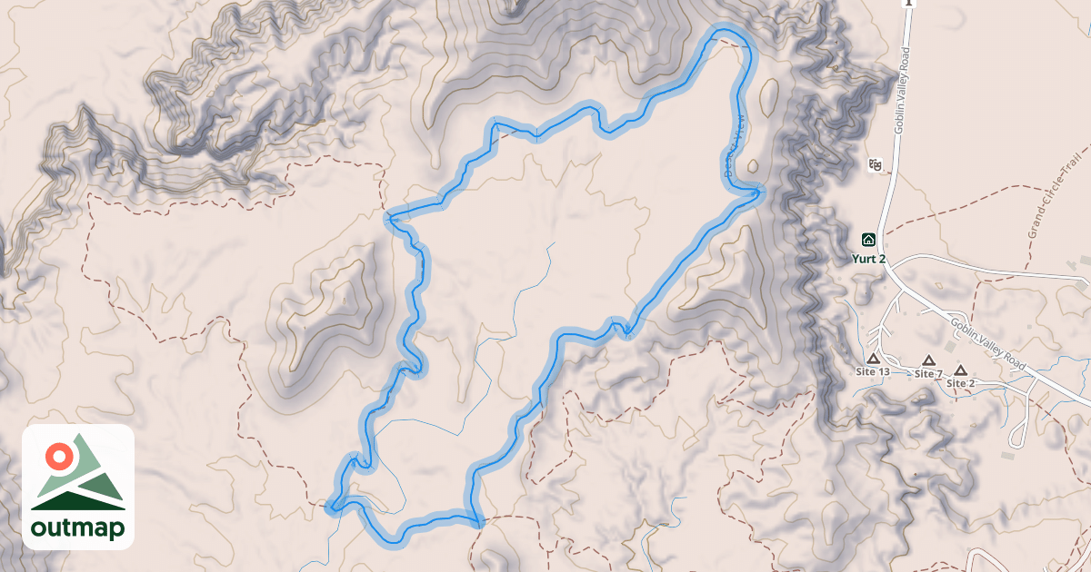 Map of Desert View Trail