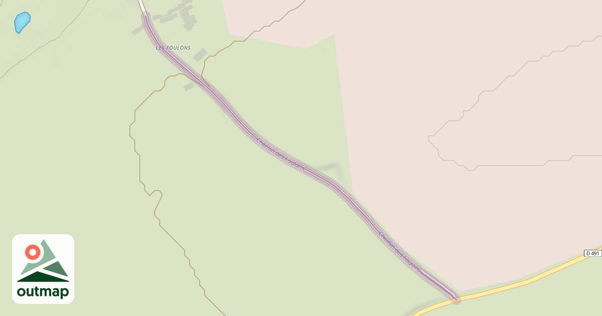 Map of Chemin des Foulons