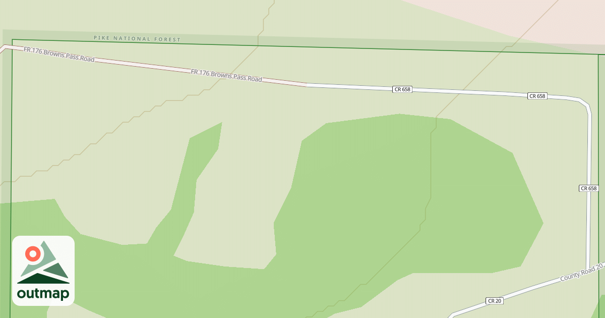 Map of BROWNS PASS