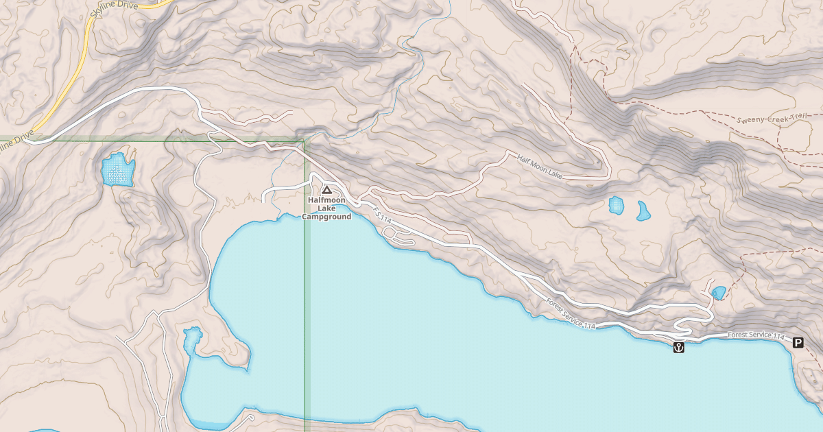 Map preview of HALF MOON LAKE