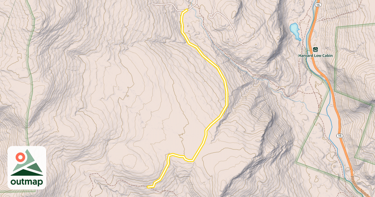 Map of 38b. North Hall Trail
