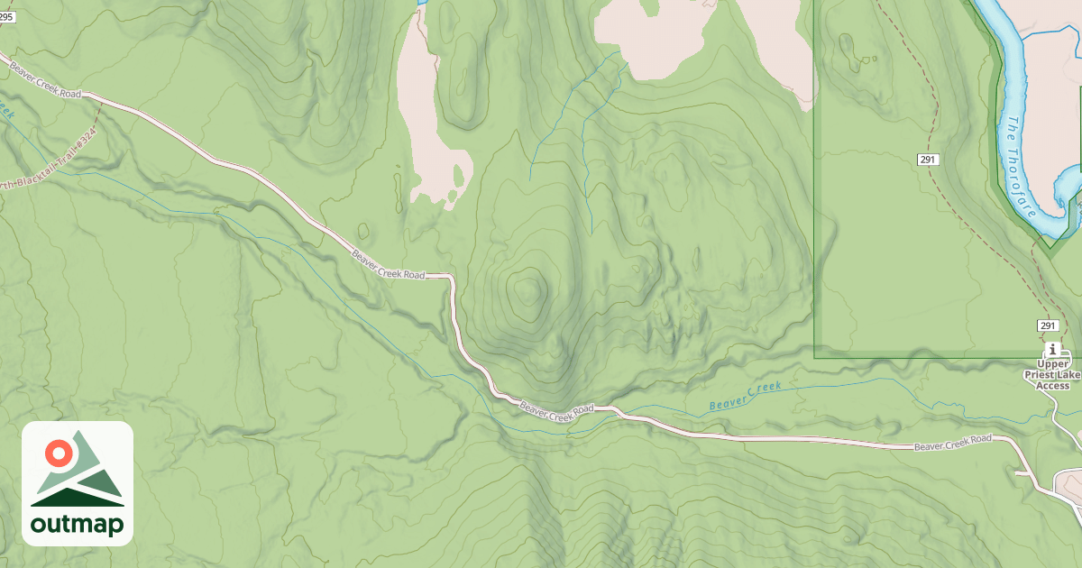 Map of BEAVER CREEK