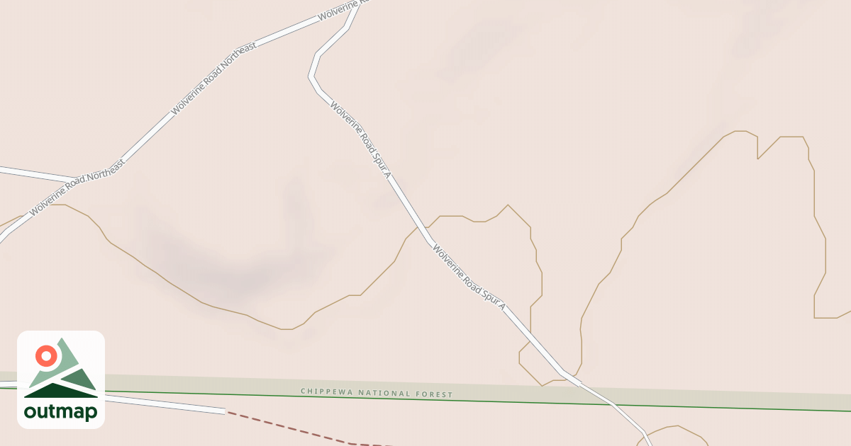 Map of WOLVERINE ROAD SPUR A