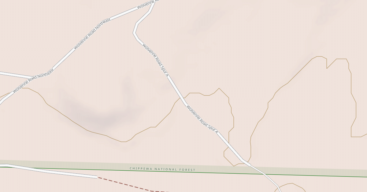 Map preview of WOLVERINE ROAD SPUR A