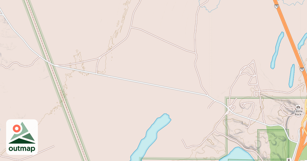 Map of CASTLE ROCK