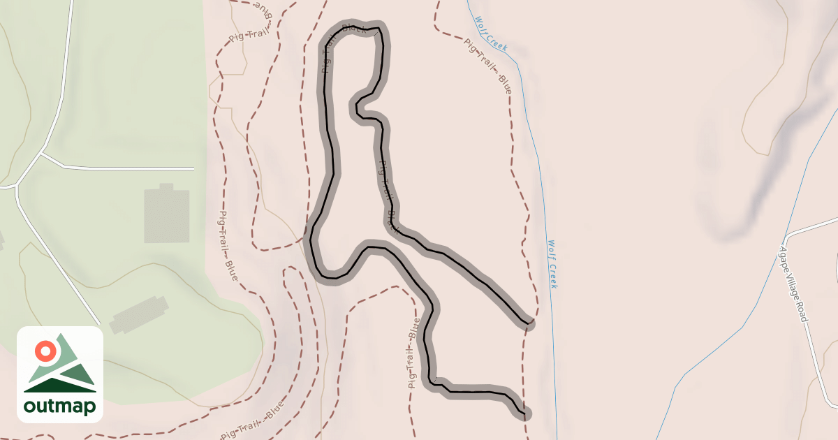 Map of Pig Trail - Black
