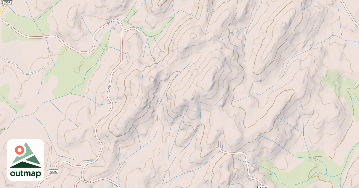 Map of BEASORE KATES SPUR
