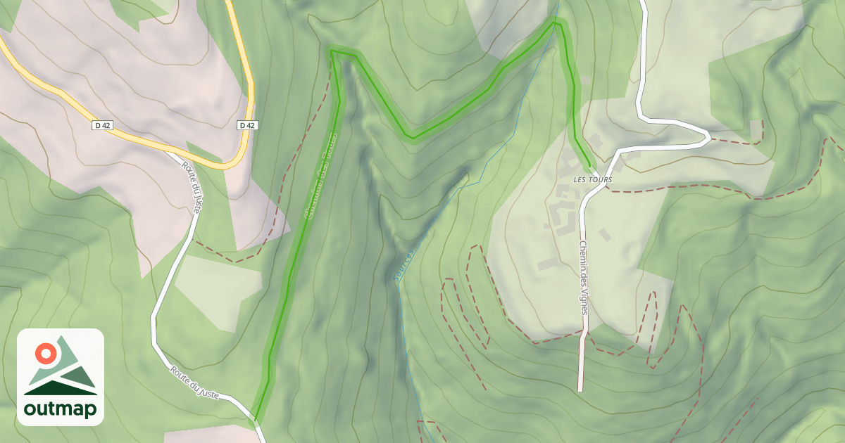 Map of Chemins des Tours