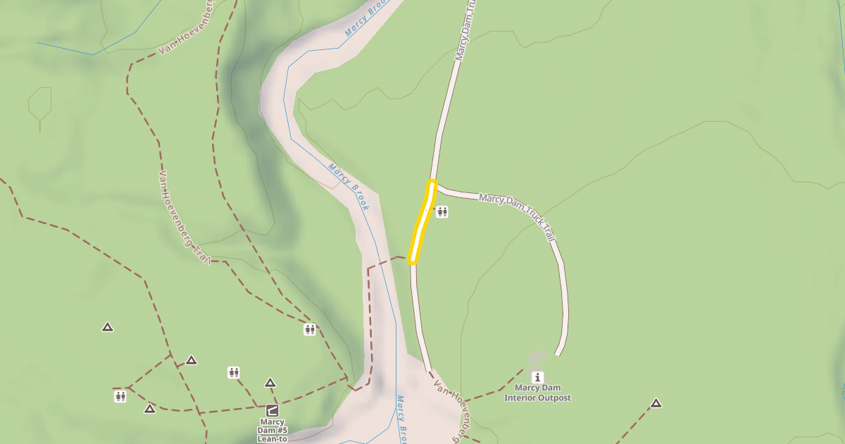 Map preview of Marcy Dam Truck Trail