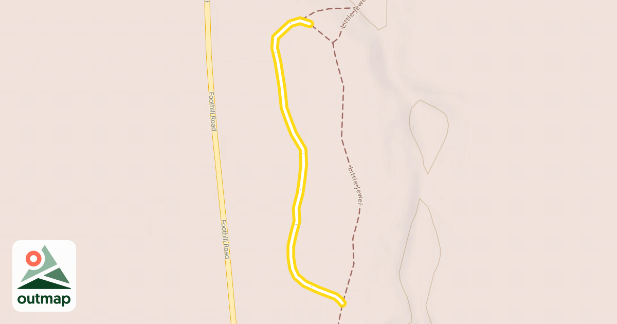 Map of Little Jewel Loop