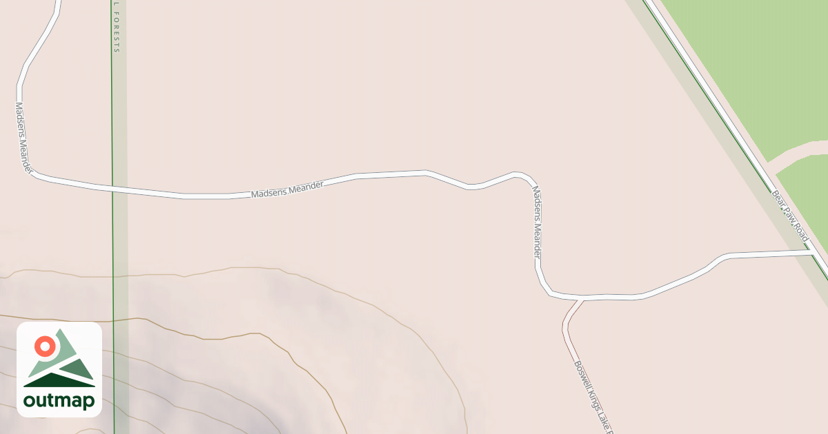 Map of BOSWELL KINGS LAKE B