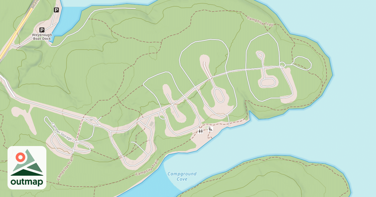 Map of Prince Gallitzin State Park Trails