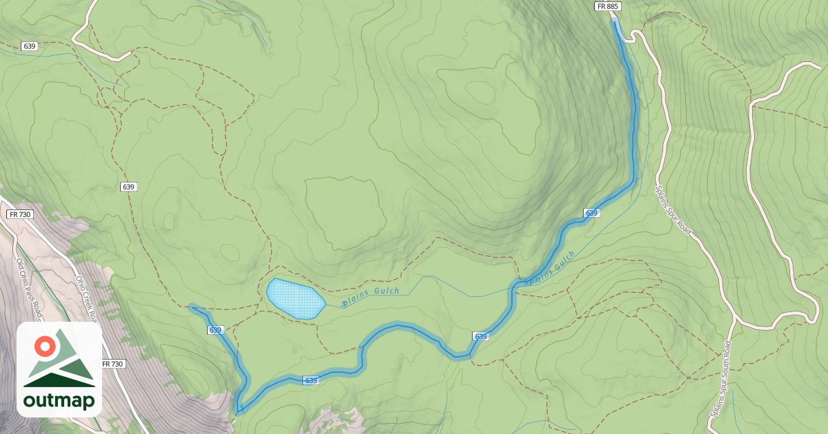 Map of Lily Lake Trail #639