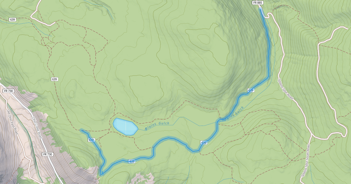 Map preview of Lily Lake Trail #639