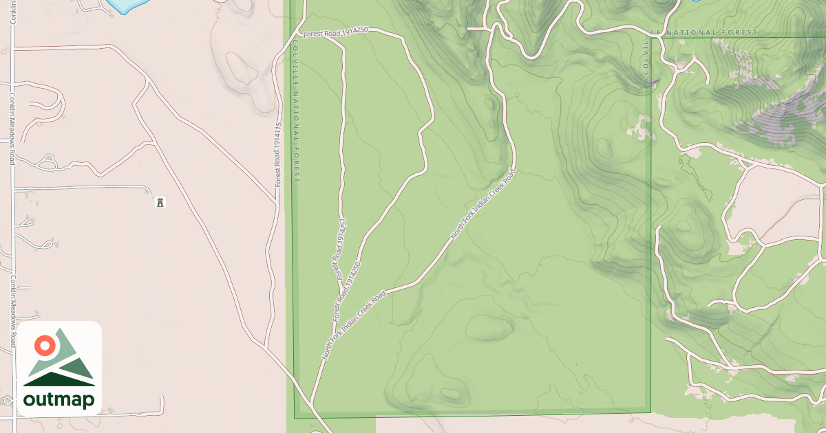 Map of NF INDIAN CREEK