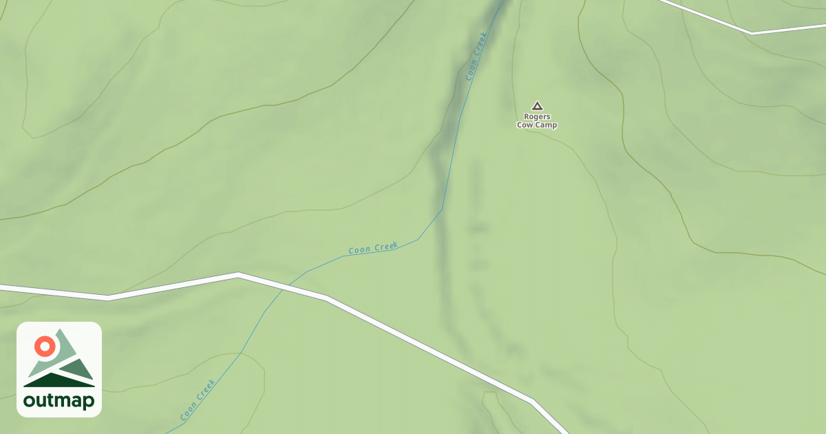 Map of ROGERS COW CAMP C.G.