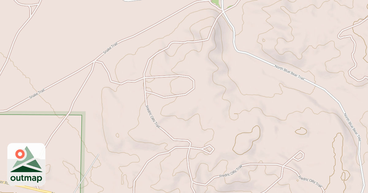 Map of Frederic Trail