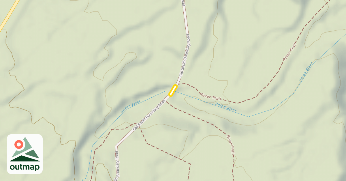 Map of Old South Boundary Road