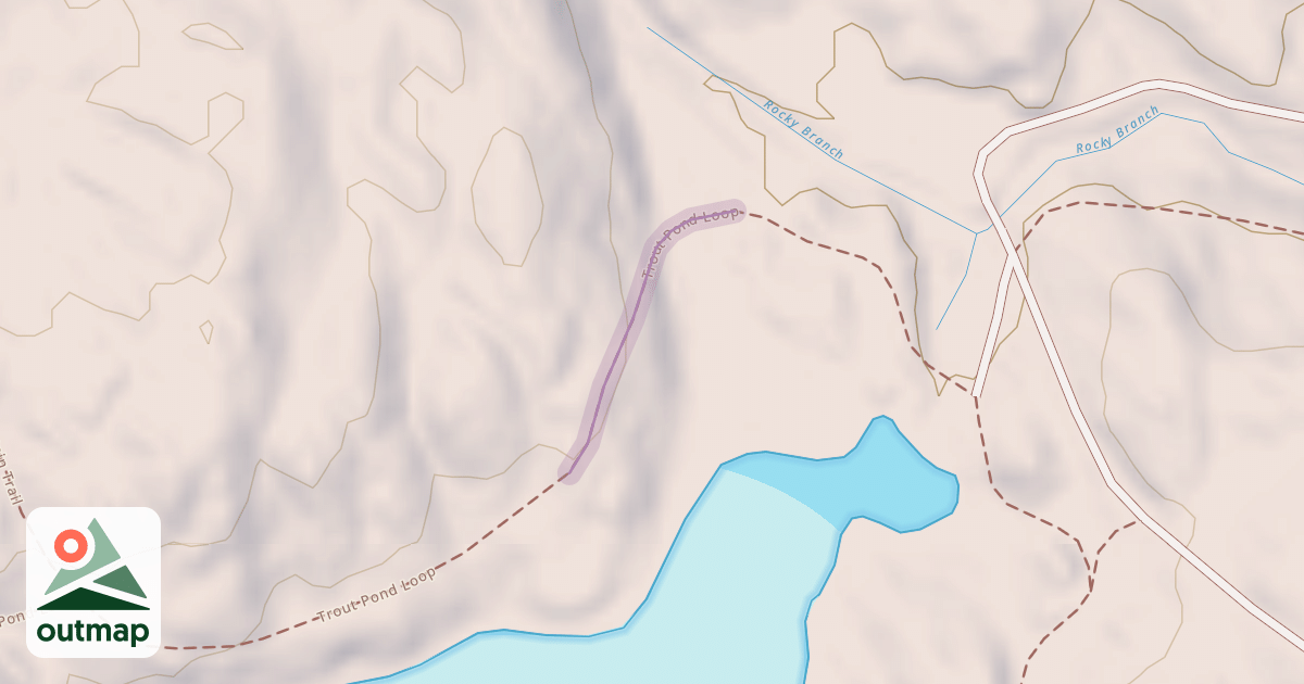 Map of Trout Pond Loop