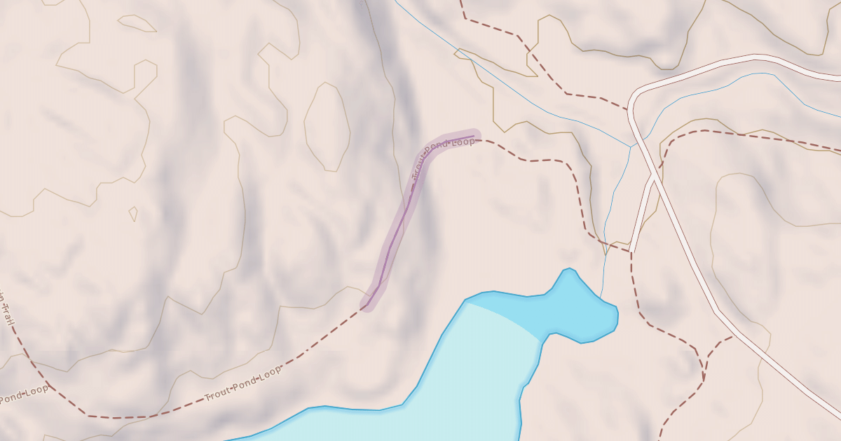 Map preview of Trout Pond Loop