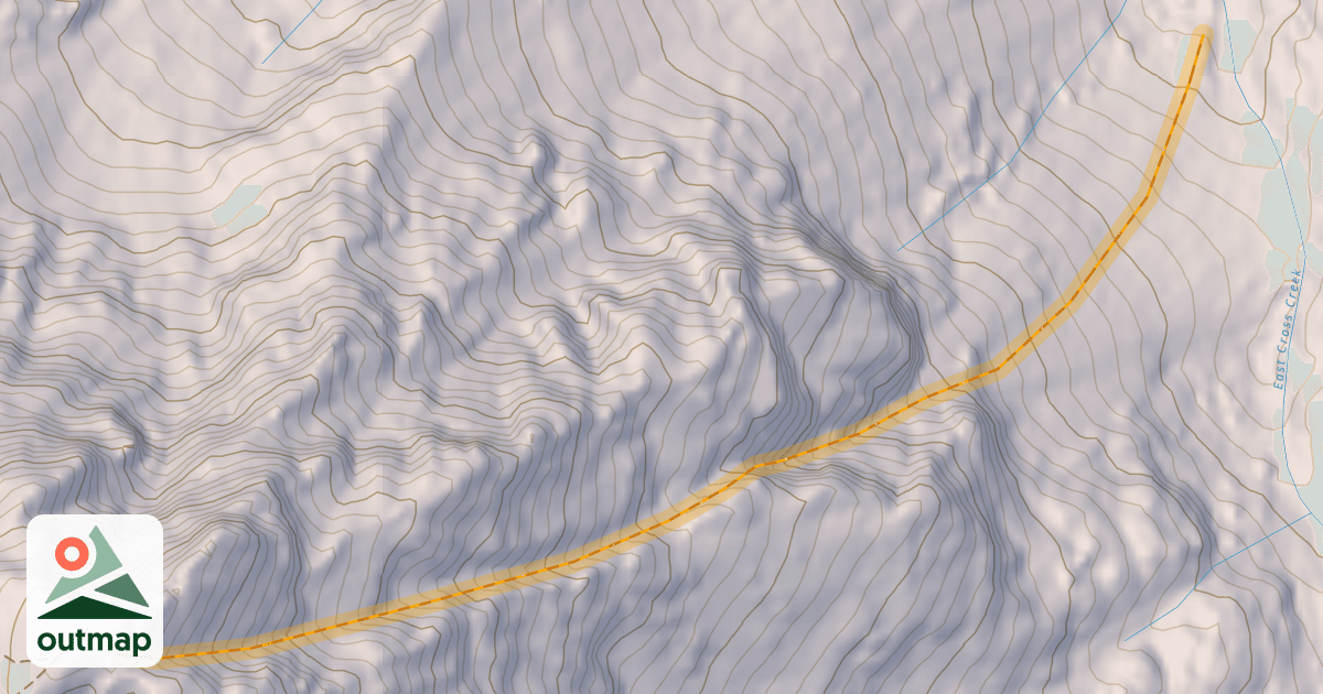 Map of Cross Couloir