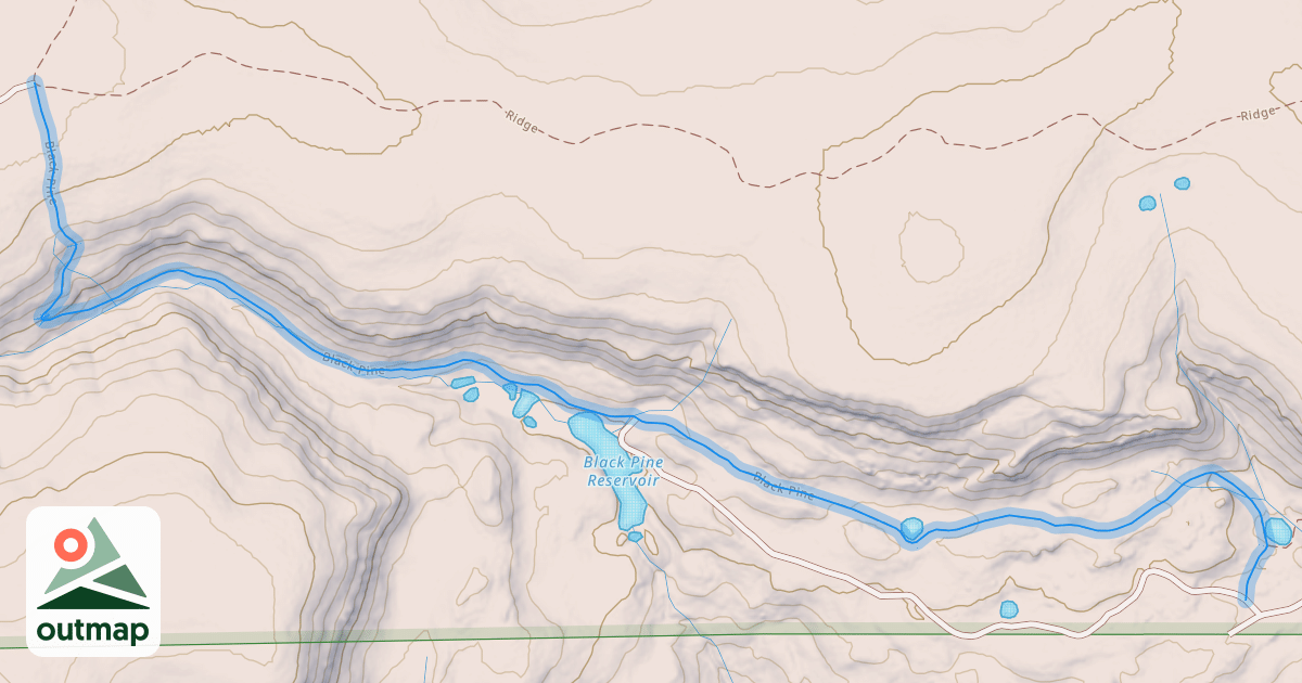 Map of Black Pine