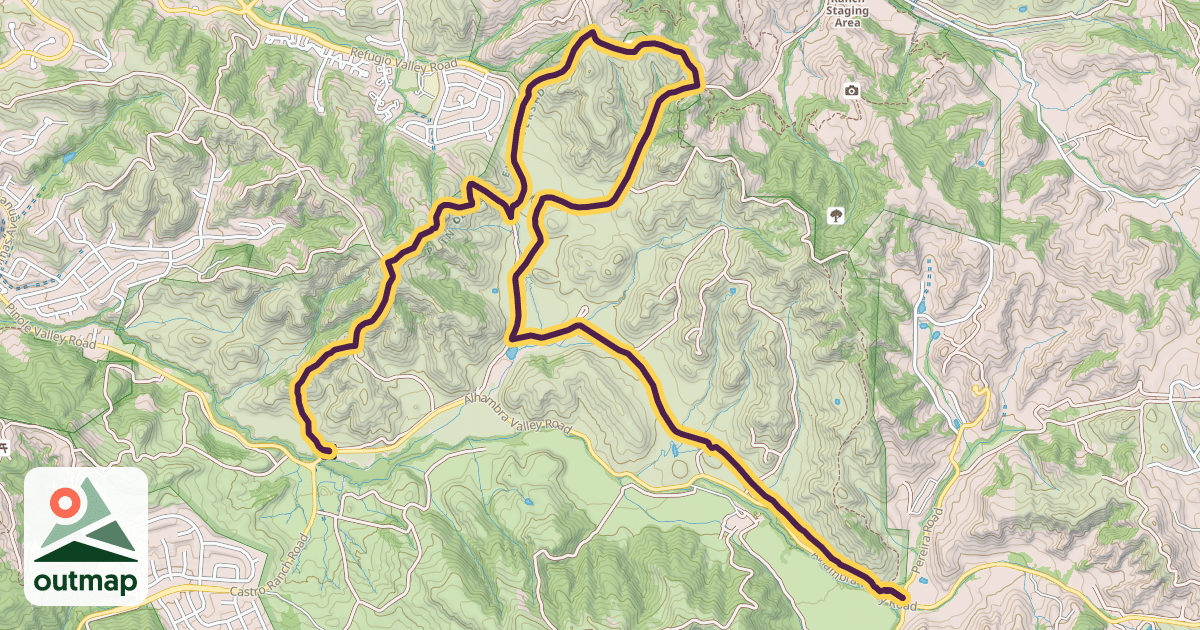 Map of Pinole Valley Multi-Use Trail