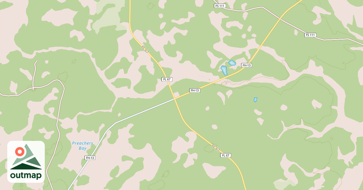 Map of FOREST HIGHWAY 13 (CR 368 WAK)