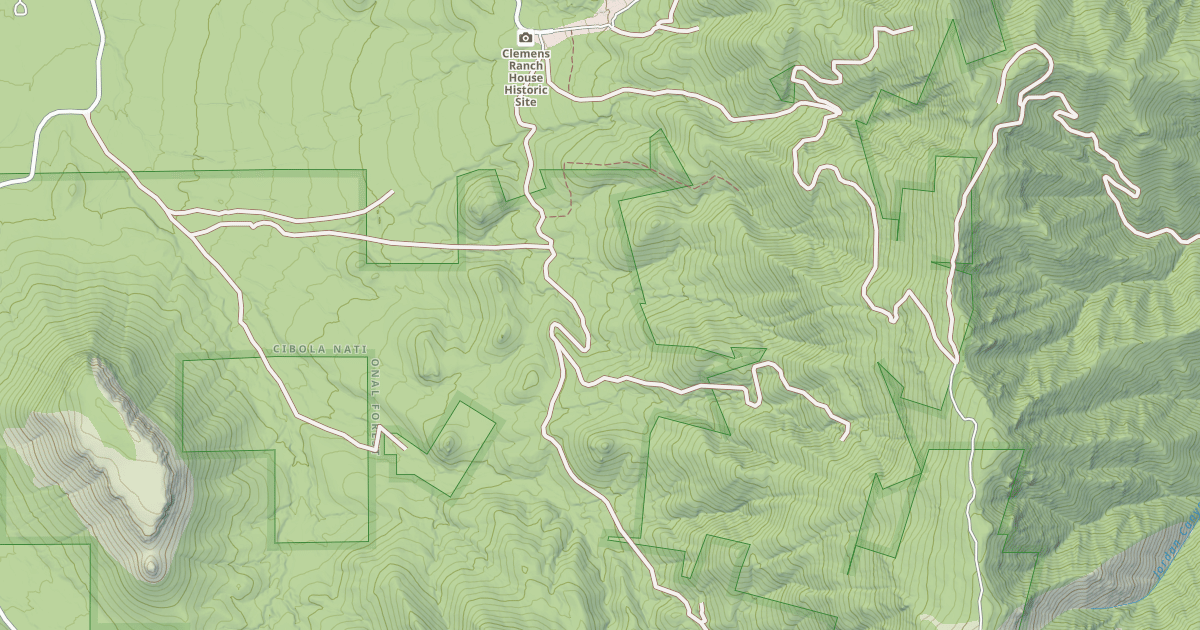 Map preview of USFS National Forest System Roads {4A234775-56D5-4381-B441-F612BE1CCBBD}
