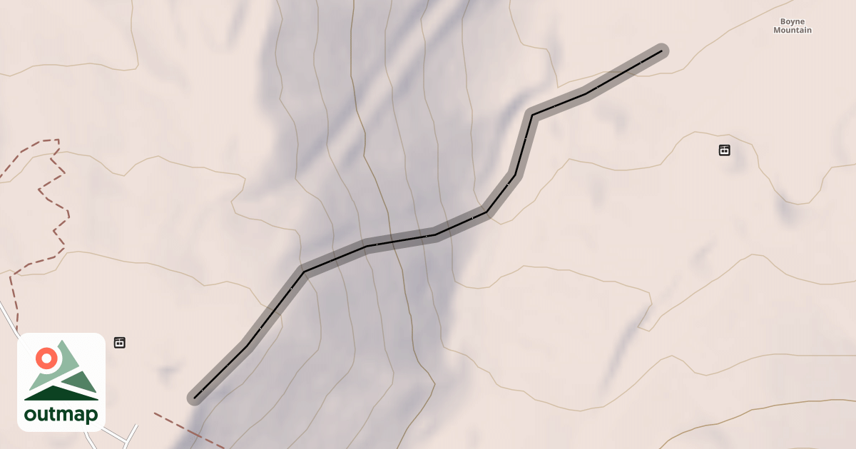 Map of Devil's Dive