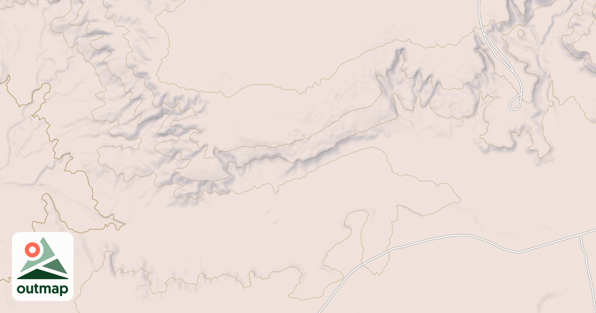 Map of Hackberry Trail System - South Shugart Trails