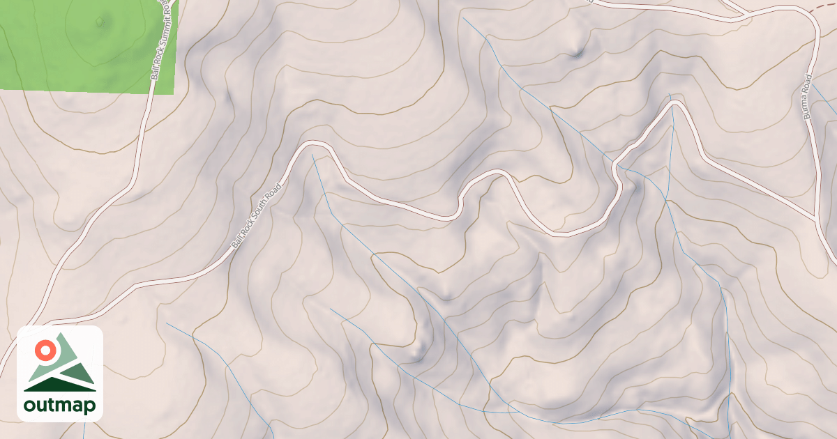 Map of BALL ROCK SOUTH