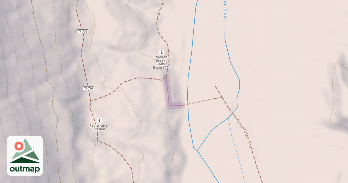 Map of Monte Cristo Trail