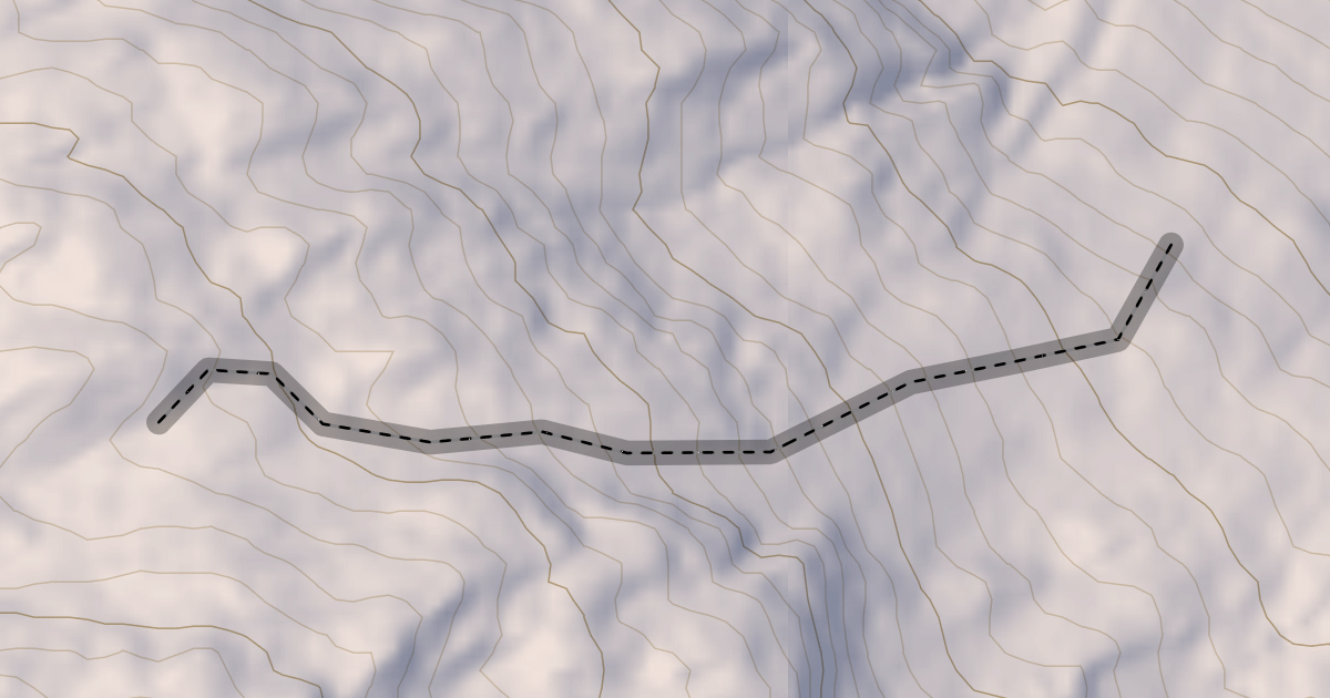 Map preview of Stokes Bowl Route