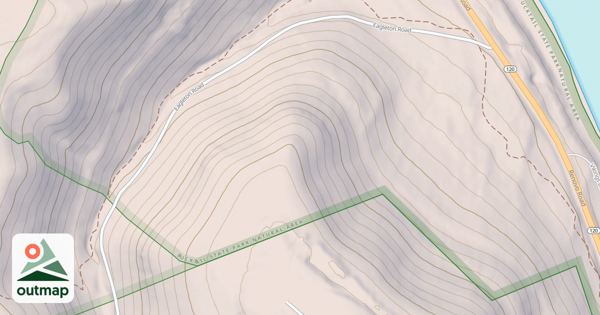 Map of Beech Creek Snowmobile Trails