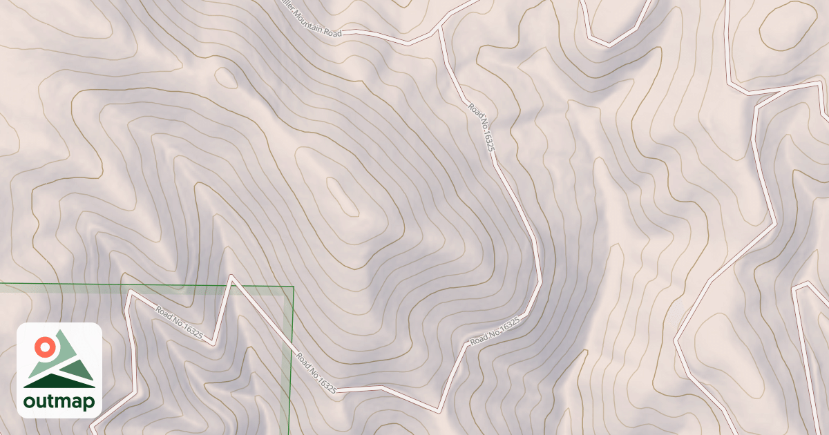 Map of MILLER MOUNTAIN SPUR