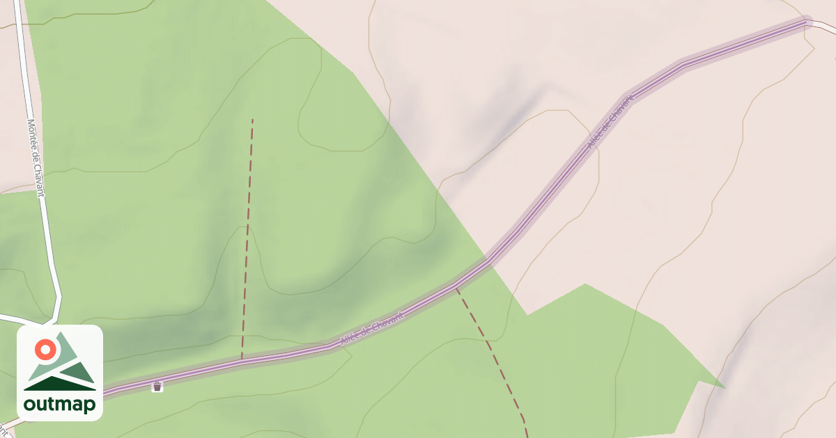 Map of Allée de Chavant