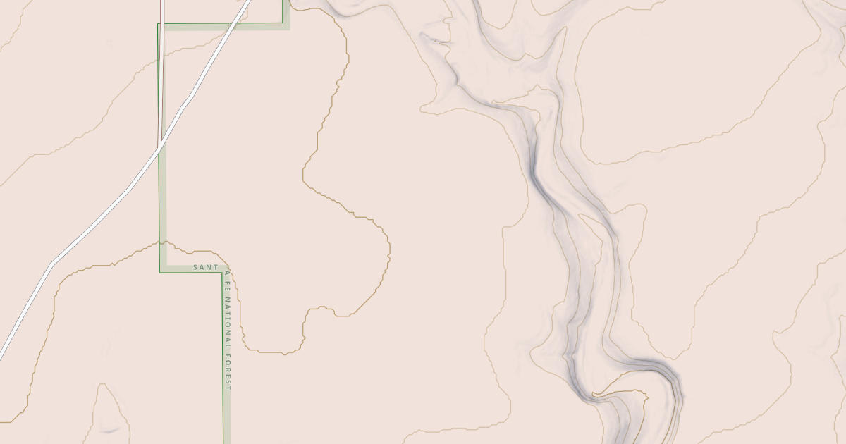 Map preview of USFS National Forest System Roads {6D43F8F1-E70A-4A11-A858-943130B2BF97}