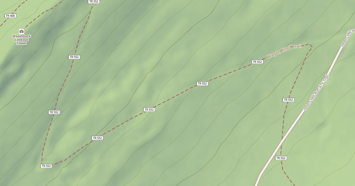 Map preview of Wagon Road