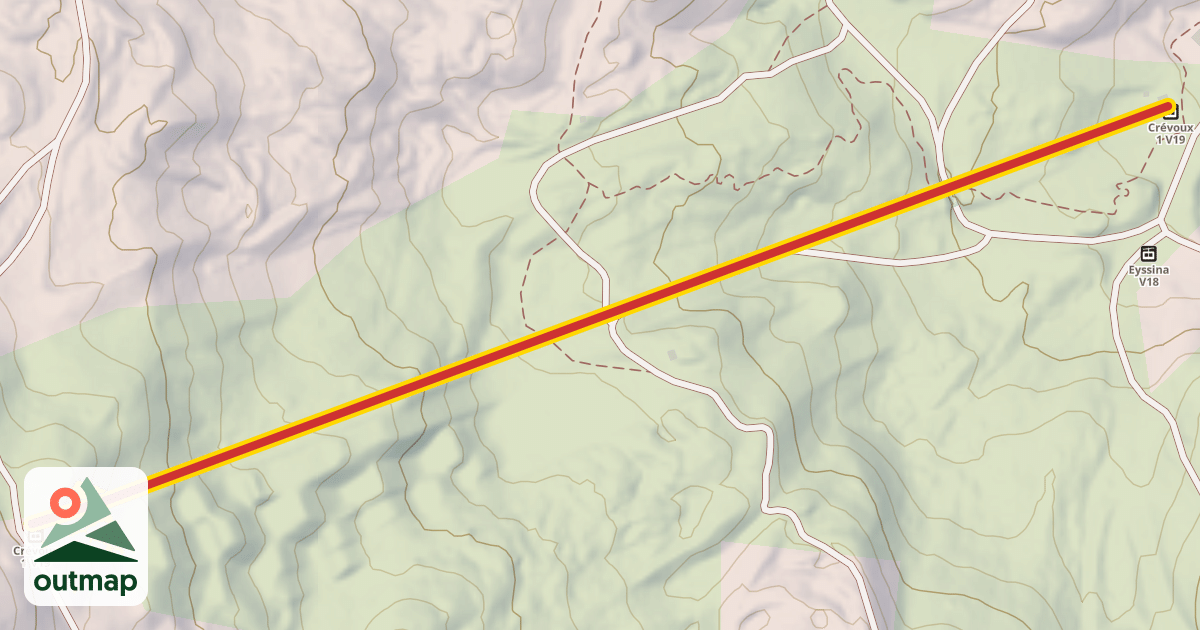 Map of Crévoux 2 V20
