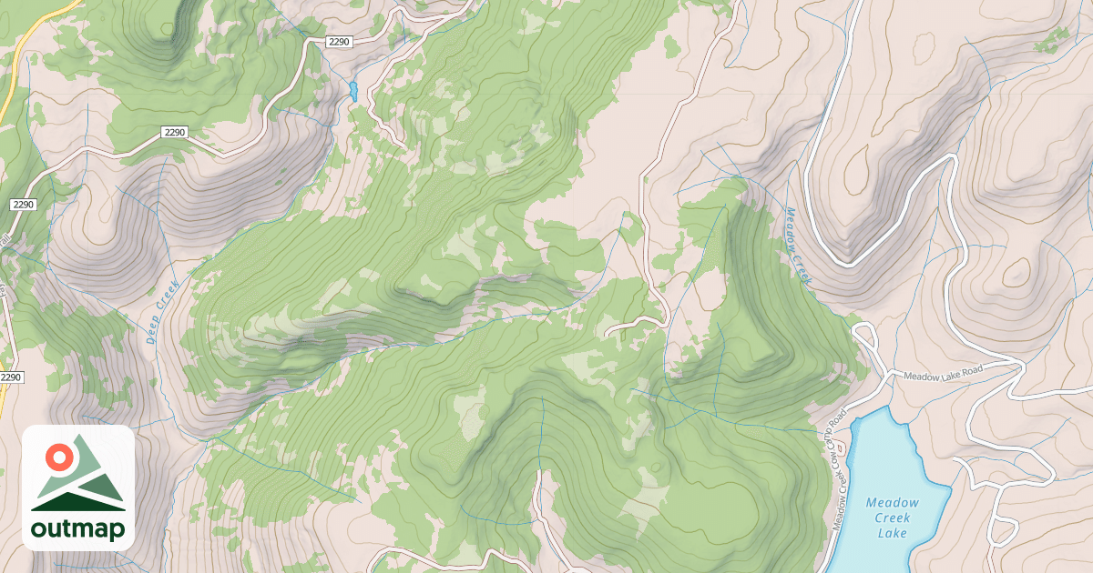 Map of Deep Creek Ridge