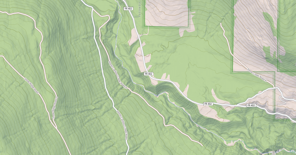 Map preview of NORTH CARIBOU CREEK A