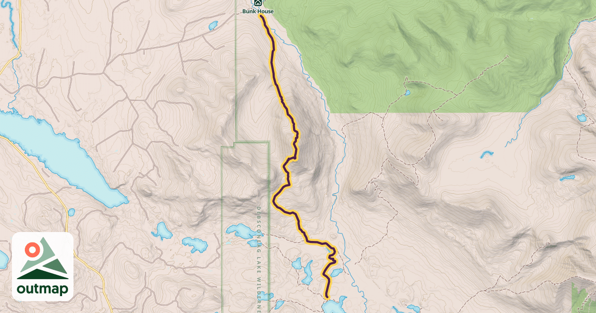 Map of Doubletop Trail