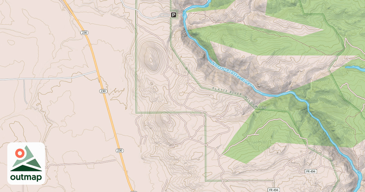 Map of DOUGLAS FIR ROAD