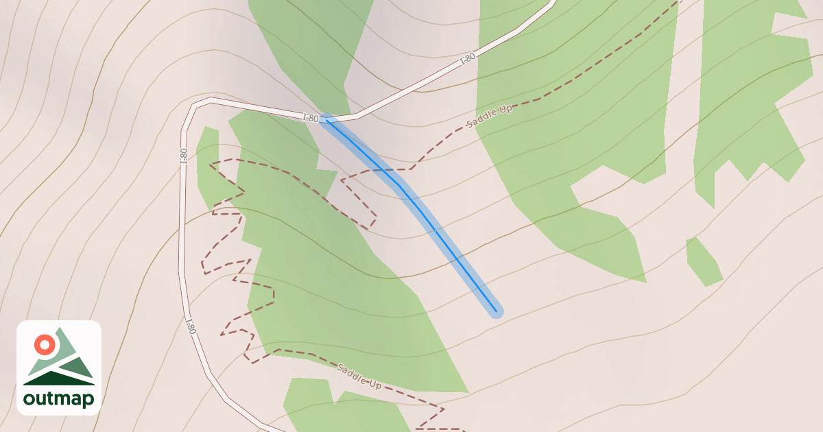 Map of Warm Springs Face
