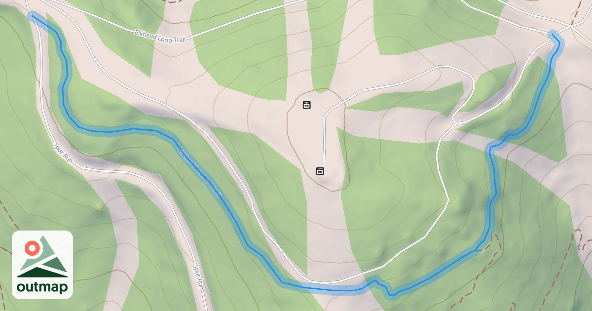 Map of Elkhead Loop Trail